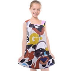 Graffiti Urban Colorful Graffiti City Wall Hip Hop Music Singers Kids  Cross Back Dress by genx