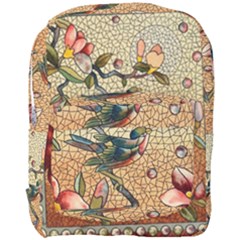 Flower Cubism Mosaic Vintage Full Print Backpack by Pakrebo