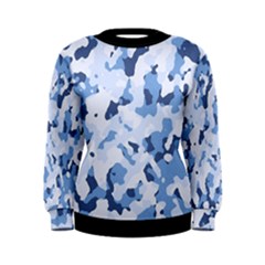 Standard Light Blue Camouflage Army Military Women s Sweatshirt by snek