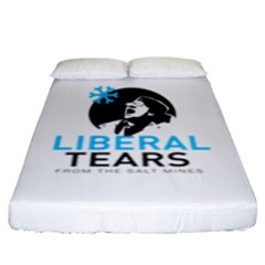 Liberal Tears Funny Screeching Democrat Screaming Fitted Sheet (king Size) by snek