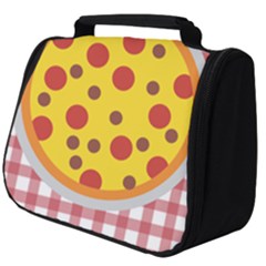 Pizza Table Pepperoni Sausage Full Print Travel Pouch (big) by Pakrebo