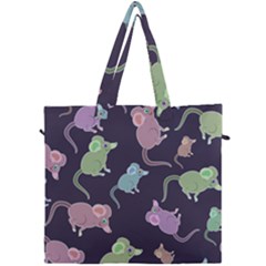 Animals Mouse Canvas Travel Bag by Mariart