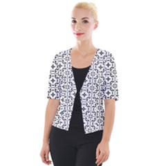 Decorative Ornamental Cropped Button Cardigan by Mariart