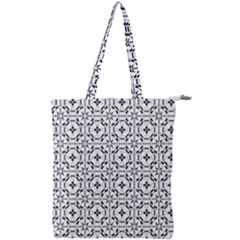 Decorative Ornamental Double Zip Up Tote Bag by Mariart