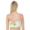 Flowers Leaf Stripe Pattern Bandeau Top View2