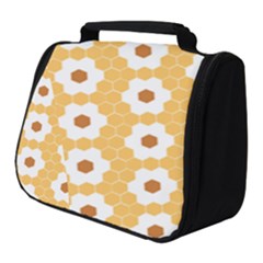 Hexagon Honeycomb Full Print Travel Pouch (small) by Mariart