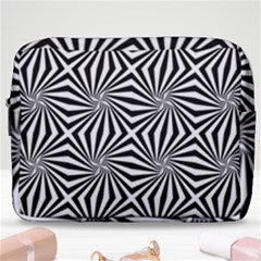 Line Stripe Pattern Make Up Pouch (large) by Mariart