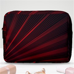 Line Geometric Red Object Tinker Make Up Pouch (large) by Mariart