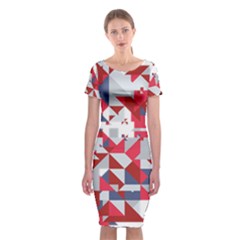 Technology Triangle Classic Short Sleeve Midi Dress by Mariart