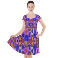 Ml 3-8 Cap Sleeve Midi Dress by ArtworkByPatrick