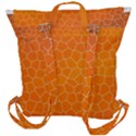 Orange Mosaic Structure Background Buckle Up Backpack View3