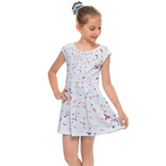 Ribbon Polka Kids  Cap Sleeve Dress by Mariart