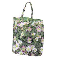 Mosaic Structure Pattern Background Giant Grocery Tote by Pakrebo