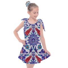 Art Artistic Ceramic Colorful Kids  Tie Up Tunic Dress by Pakrebo