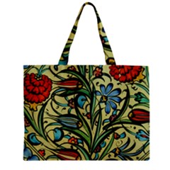 Mosaic Tile Art Ceramic Colorful Zipper Mini Tote Bag by Pakrebo