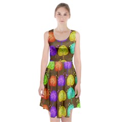 Textured Grunge Background Pattern Racerback Midi Dress by Mariart
