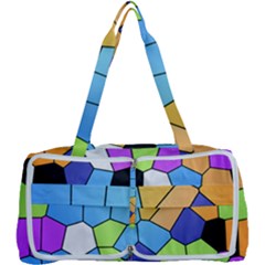 Stained Glass Colourful Pattern Multi Function Bag by Mariart