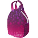 Purple Pink Hearts  Travel Backpacks View1