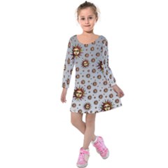 Brother Sun - By Larenard Kids  Long Sleeve Velvet Dress by LaRenard