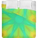 Kaleidoscope Background Green Duvet Cover Double Side (King Size) View2