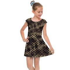 Honeycomb Beehive Nature Kids  Cap Sleeve Dress by Mariart