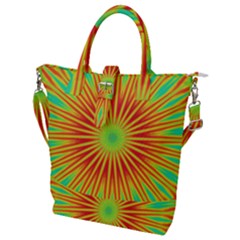 Kaleidoscope Background Mandala Red,green Sun Buckle Top Tote Bag by Mariart