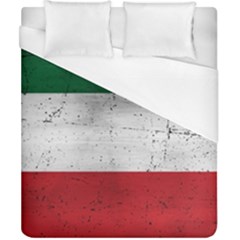 Flag Patriote Quebec Patriot Red Green White Grunge Separatism Duvet Cover (california King Size) by Quebec