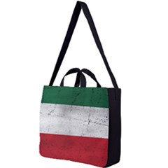 Flag Patriote Quebec Patriot Red Green White Grunge Separatism Square Shoulder Tote Bag by Quebec