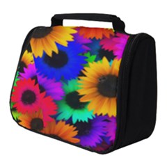 Sunflower Colorful Full Print Travel Pouch (small) by Mariart