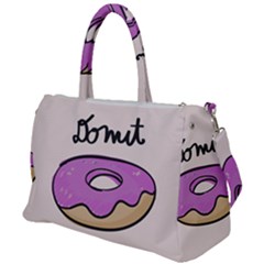 Donuts Sweet Food Duffel Travel Bag by Mariart