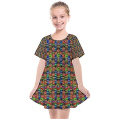 For The Love Of Soul And Mind In A Happy Mood Kids  Smock Dress by pepitasart