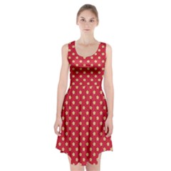 Red Hot Polka Dots Racerback Midi Dress by WensdaiAmbrose