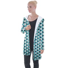 Digital Art Triangle Longline Hooded Cardigan by Mariart