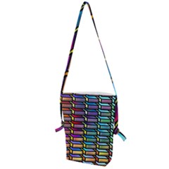 Pattern Background Creativity Folding Shoulder Bag by Pakrebo