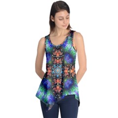 Mosaic Kaleidoscope Form Pattern Sleeveless Tunic by Pakrebo