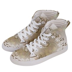 Flora Flowers Background Leaf Men s Hi-top Skate Sneakers by Mariart