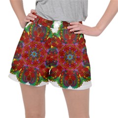 Mandala Fractal Graphic Design Stretch Ripstop Shorts by Pakrebo