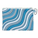 Blue Wave Surges On Canvas Cosmetic Bag (XL) View2