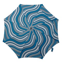 Blue Wave Surges On Hook Handle Umbrellas (large) by WensdaiAmbrose