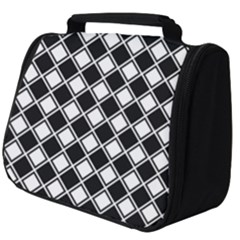 Black And White Diamonds Full Print Travel Pouch (big) by retrotoomoderndesigns