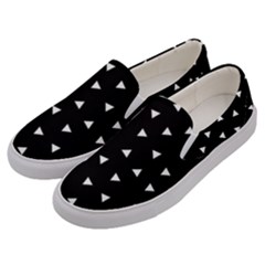 Geometric Pattern Men s Canvas Slip Ons by Valentinaart