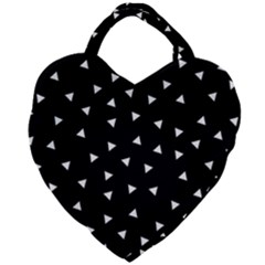 Geometric Pattern Giant Heart Shaped Tote by Valentinaart