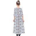 XO Valentines day pattern Kids  Quarter Sleeve Maxi Dress View2