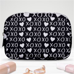 Xo Valentines Day Pattern Make Up Pouch (small) by Valentinaart