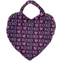 XO Valentines day pattern Giant Heart Shaped Tote View1