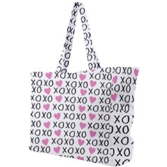 Xo Valentines Day Pattern Simple Shoulder Bag by Valentinaart