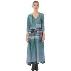 Niagara Falls Button Up Boho Maxi Dress by Riverwoman