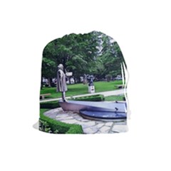 Shakespeare Garden Stratford Drawstring Pouch (large) by Riverwoman