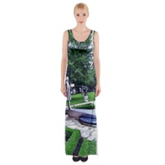 Shakespeare Garden Stratford Maxi Thigh Split Dress by Riverwoman