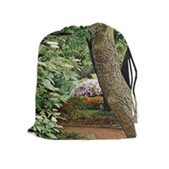 Garden Of The Phoenix Drawstring Pouch (xl) by Riverwoman